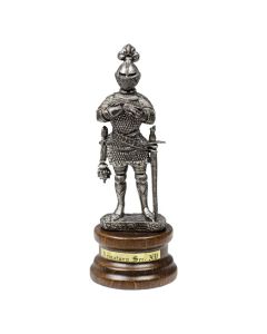 Mini Pewter Knight with Sword and Mace