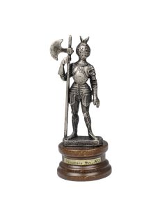 Mini Pewter Knight with Halberd