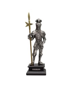 16th Century Pewter Knight with Halberd