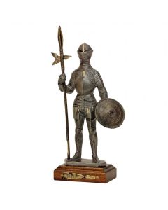 15th Century Pewter Knight with Halberd