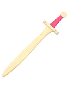 Kid's Wooden Pink Sword with Scabbard