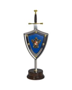 Charles V Letter Opener and Shield Set