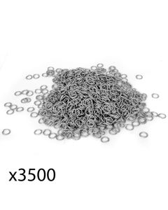 Chainmail Rings - 9.5mm Butted Steel (approx. 3500 pcs)