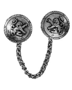 Order of the Lion Cloak Clasp - Antique Silver 