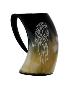 "Horse Lord" Horn Tankard 