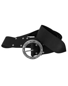 Pirate Baldric Belt - Black Leather