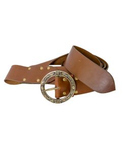 Pirate Baldric Belt - Brown Leather