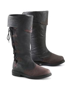 Medieval Knight Boots - Black/Brown