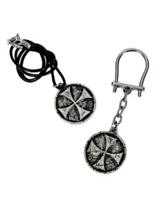 Templar Cross Gift Set - 2 Piece Pewter