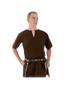 Half Sleeve Medieval Tunic - Brown