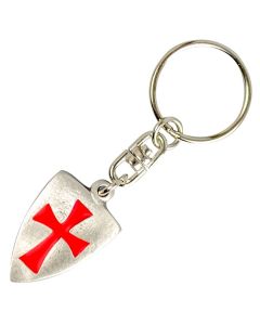 Knights Templar Shield Key Ring  