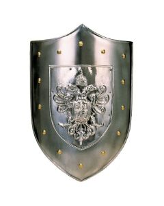 Silver Double-Headed Eagle Shield