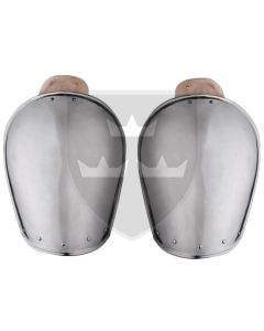 14-15th Century Shoulder Armour (Pauldrons) - 16 gauge