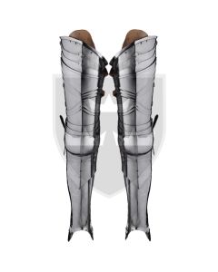 German Gothic Leg Armour - 18 gauge