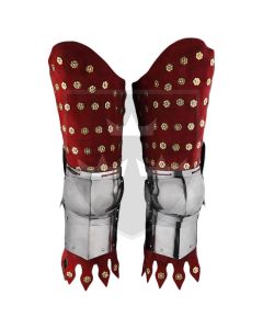 14th Century Reinforced Suede Cuisses - Red