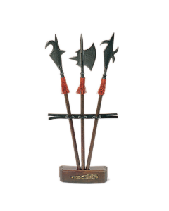 Miniature Halberds With Stand - Set of 3