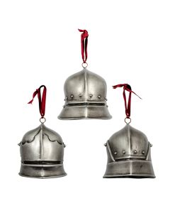 Helmet Christmas Baubles - Set of 3