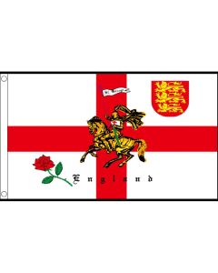 St George / Crusader Knight Table/Hand Flags x12