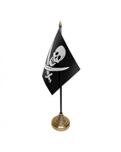 Skull & Crossbones Pirate Table/Hand Flags