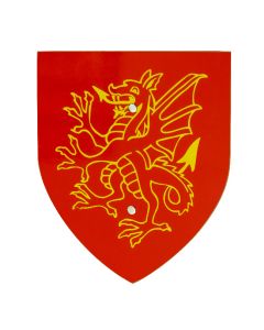 Rampant Dragon Shield - Wood