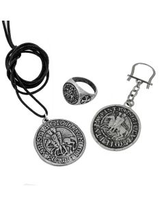 Templar Seal Gift Set - 3 Piece Pewter