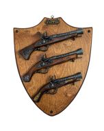 Display Plaque With 3 Pistols