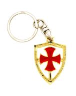 Templar Shield Keyring