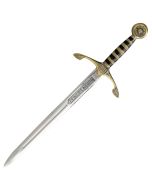 Black Prince Sword Letter Opener - Bronze