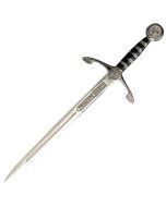 Black Prince Letter Opener - Silver