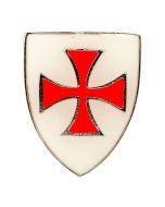 Knights Templar Shield Pin Badge - Enamelled