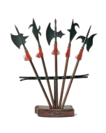 Miniature Halberds With Stand - Set of 5