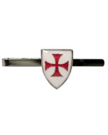 Knights Templar Shield Tie Bar - Enamelled