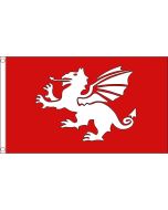 English White Dragon Flag