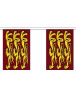 English 3 Lions Bunting - 9 metre