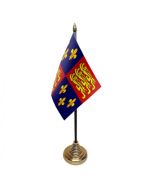 Royal Arms of England Table/Hand Flags x12