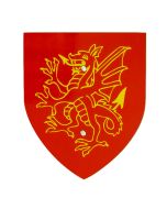 Rampant Dragon Shield - Wood