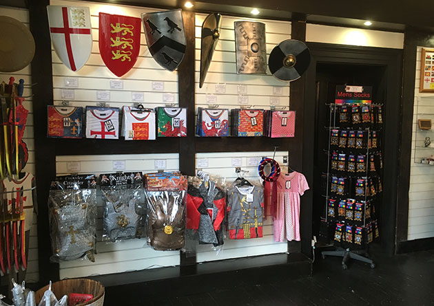 Photo of the trade showroom at The Knight Shop opposite Conwy Castle